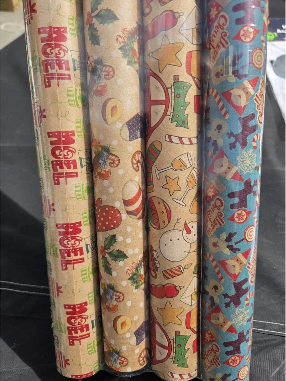 4 Pack Christmas Noel wrapping paper